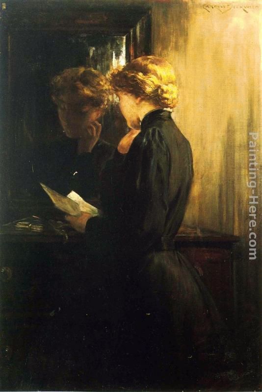 James Carroll Beckwith The Letter